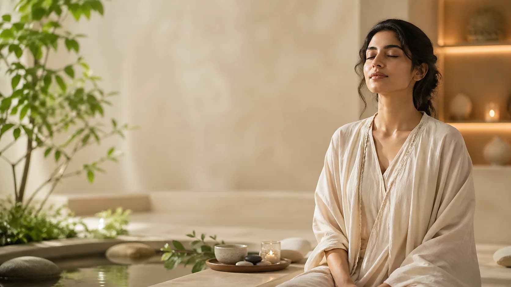 A quiet moment for rest and well-being